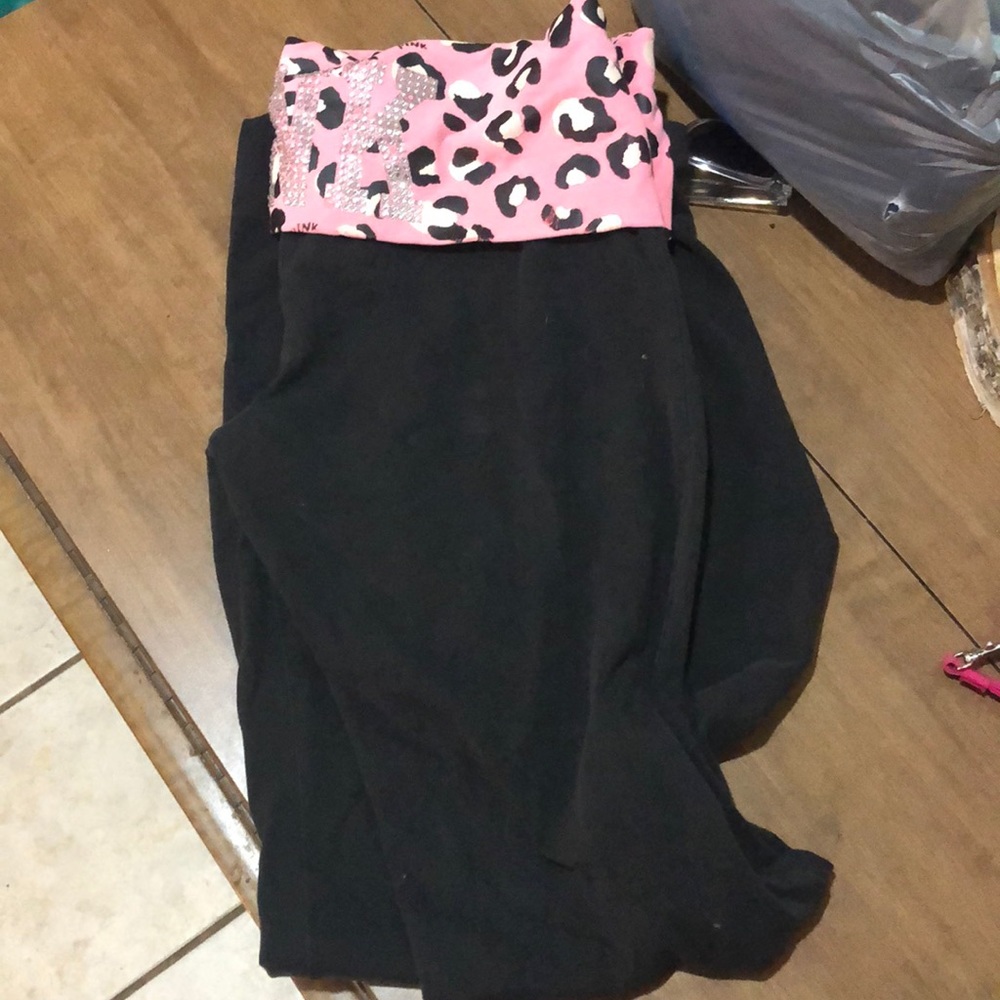 Vs pink bootcut leggings